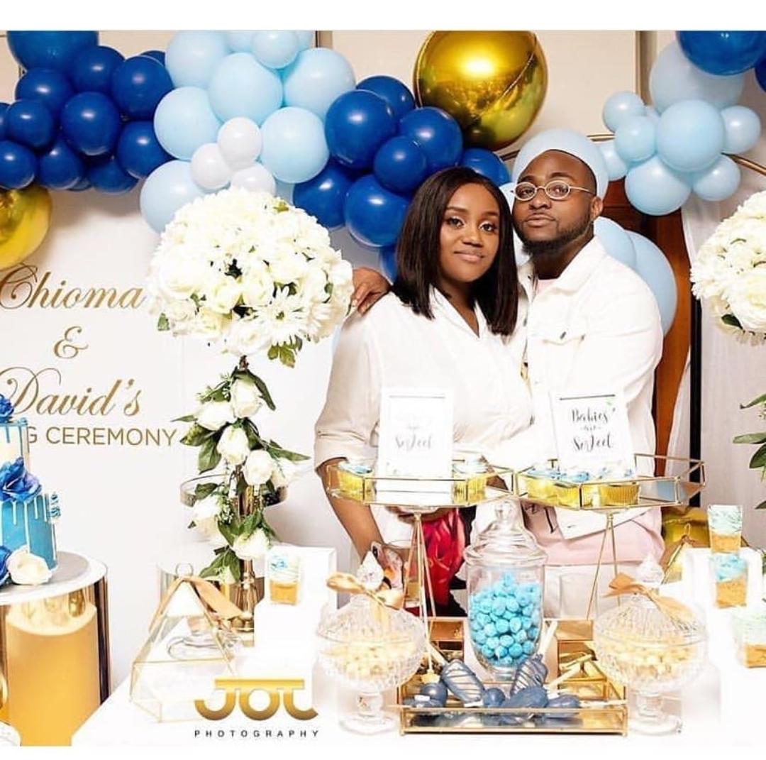 Davido, Chioma unveil dazzling pictures at son’s naming ceremony ...