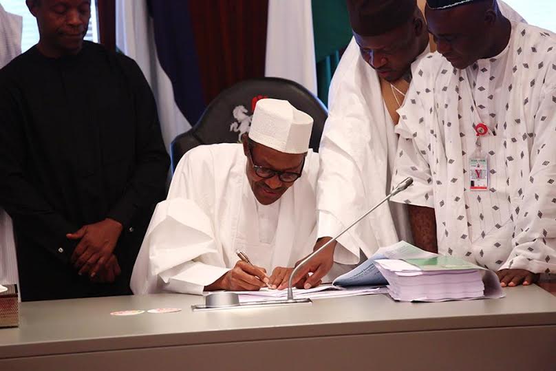 Nigerian president signs finance bill into law