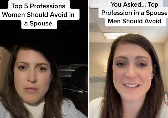 Lawyer uncovers professions women should avoid when choosing a spouse