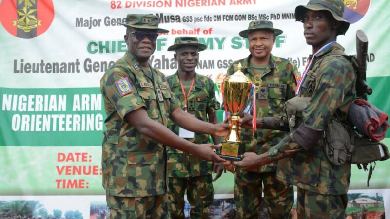 82 Division of Nigerian Army emerges winner inter-divisions combat orienteering competition