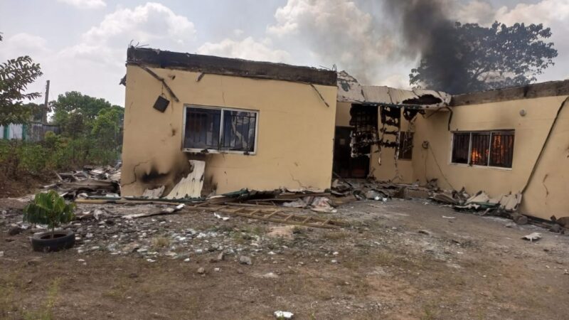Miscreants set INEC office in Ebonyi State on fire