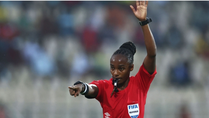 Rwandan woman becomes first African to officiate at Men’s FIFA World Cup (See Photos)