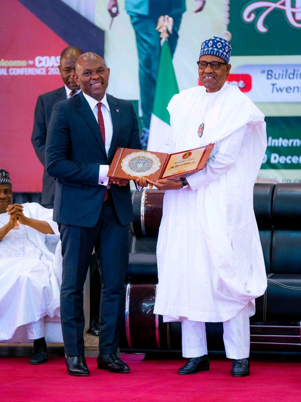 Tony Elumelu receives Nigerian Army award for empowering widows of slain soldiers (Photos)