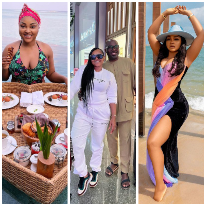 Nigerian actress, Mercy Aigbe shares romantic photos of her Valentine spree