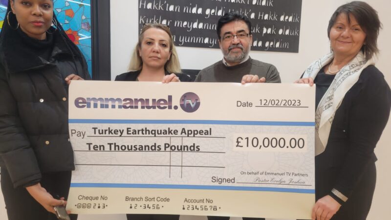 Turkey earthquake victims receive £10,000 from SCOAN partners