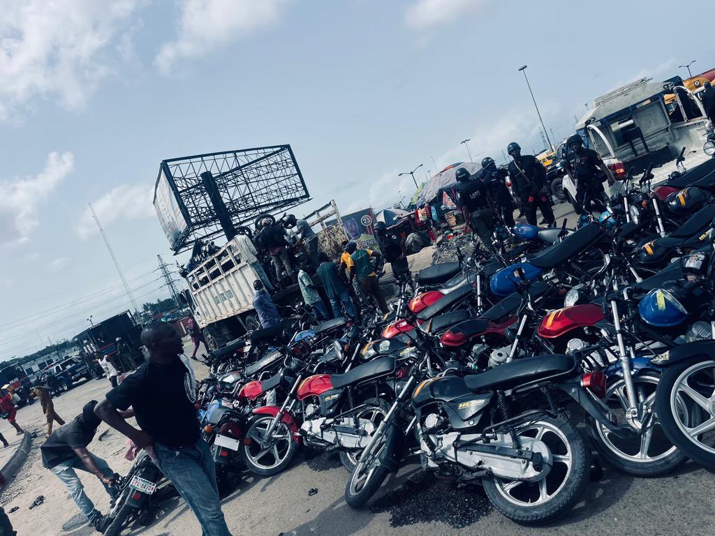 Nigerians lambast police for impounding 245 motorcycles of okada riders