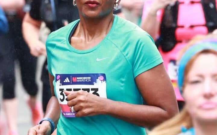Serial Entrepreneur, Tony Elumelu, extols wife for completing 42km Manchester marathon (Photos)