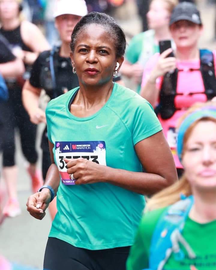 Serial Entrepreneur, Tony Elumelu, extols wife for completing 42km Manchester marathon (Photos)