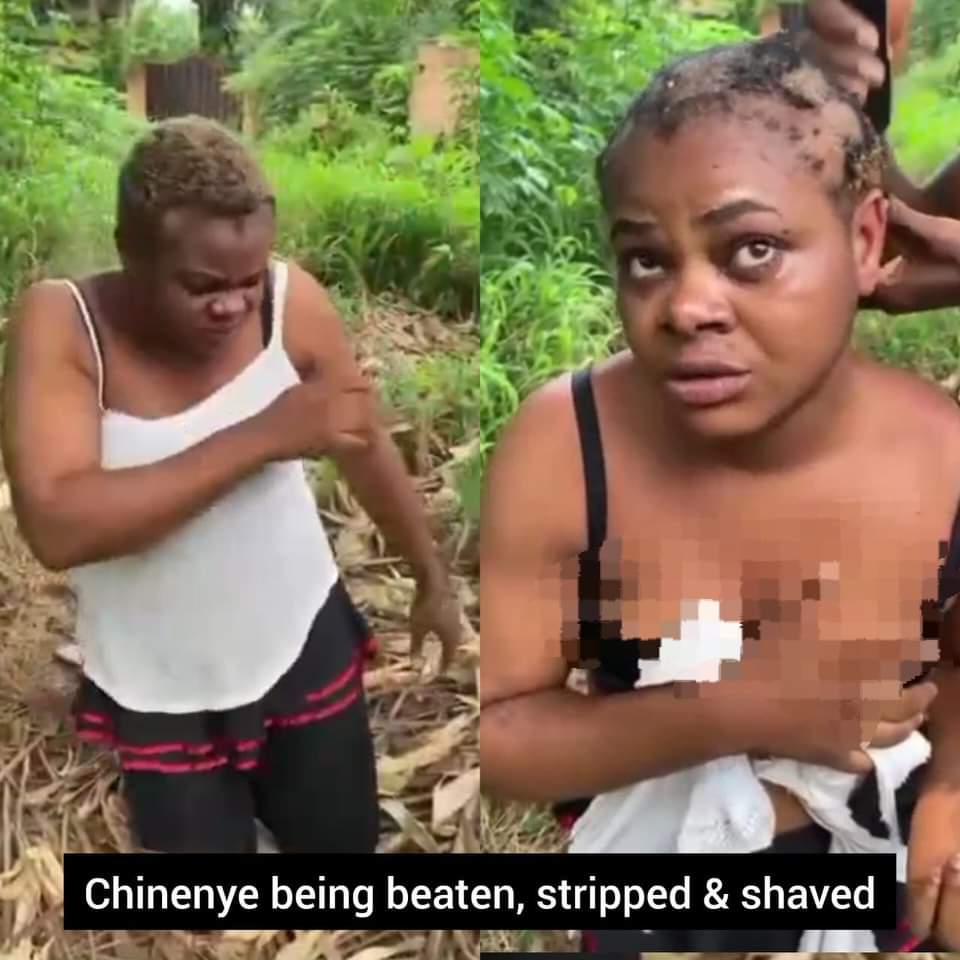 Enugu Police arrests individuals involved in viral video of young lady being beaten, stripped, hair forcefully shaved