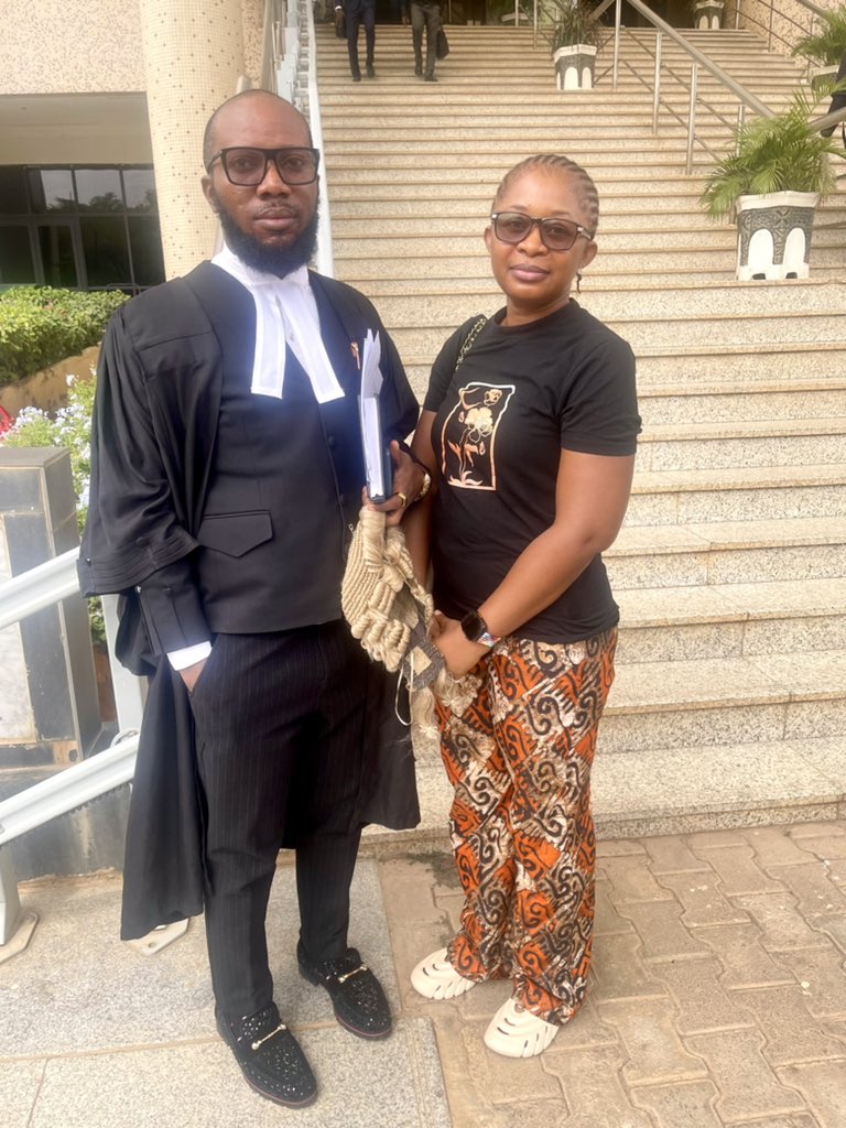 Emotions high as Inibehe shares photo of Chioma Okoli in Court over Erisco case
